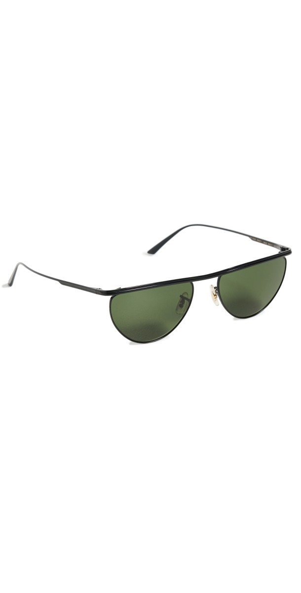Oliver Peoples Eyewear Oliver Peoples x Khaite Round Sunglasses Matte Black/Black