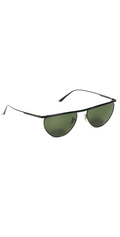 Oliver Peoples Eyewear Oliver Peoples x Khaite Round Sunglasses Matte Black/Black