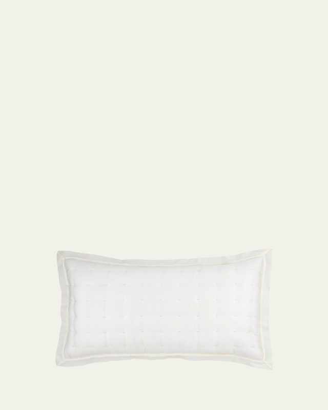 Puff Tencel King Sham, Ivory