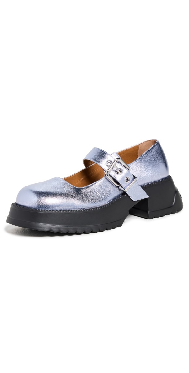 Marni High Mary Janes Light Blue
