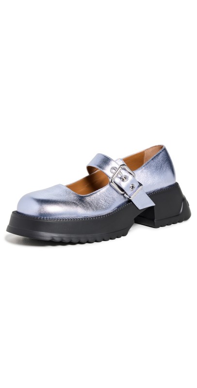 Marni High Mary Janes Light Blue