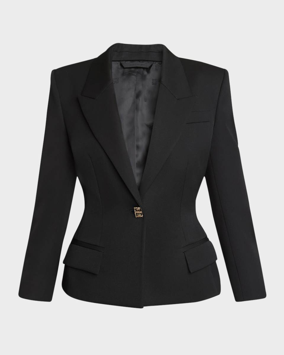 4G Structured Wool Blazer