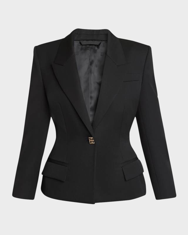 4G Structured Wool Blazer