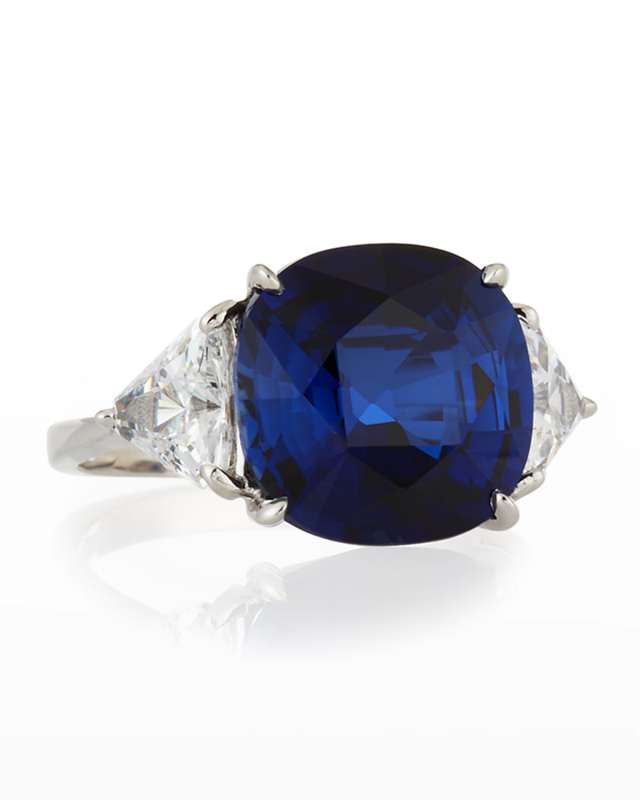Cushion-Cut Cubic Zirconia Ring, 13 TCW