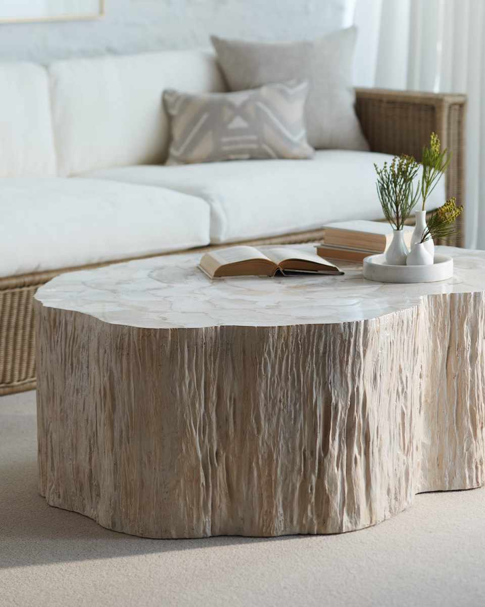 Camilla Fossilized Clam Coffee Table