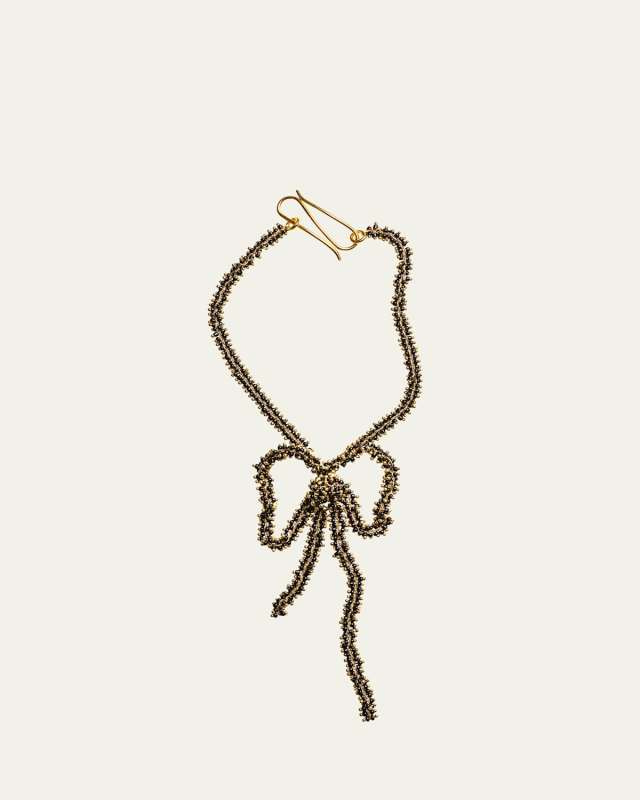 Beaded Bow Necklace