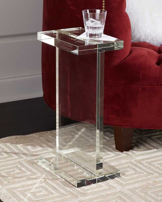 Rectangle Crystal Martini Table