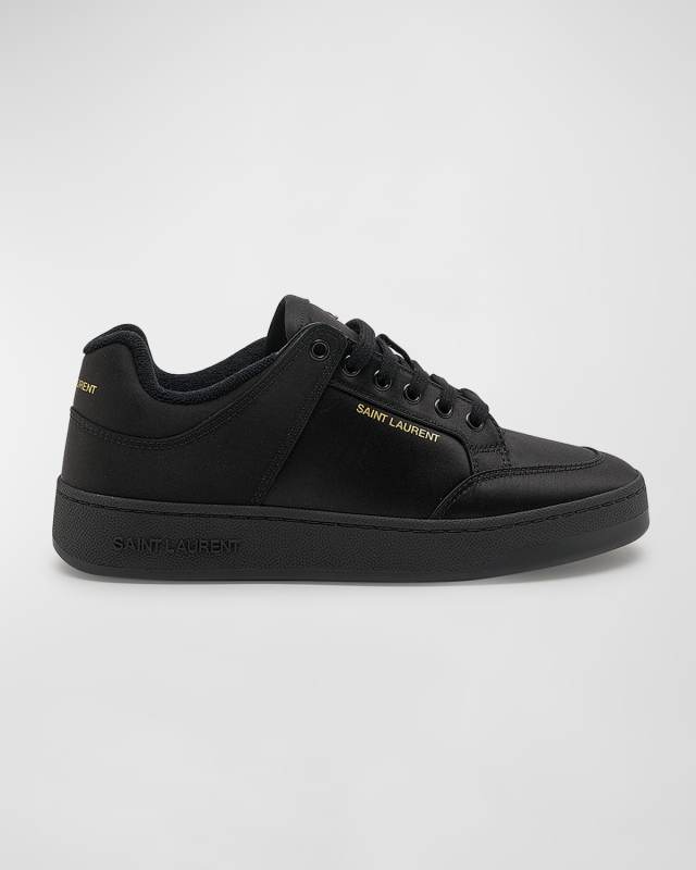 Silk Low-Top Court Sneakers