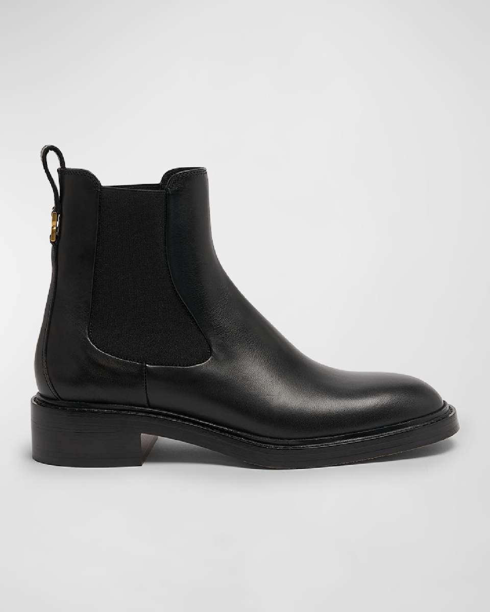 Marcie Leather Chelsea Ankle Booties