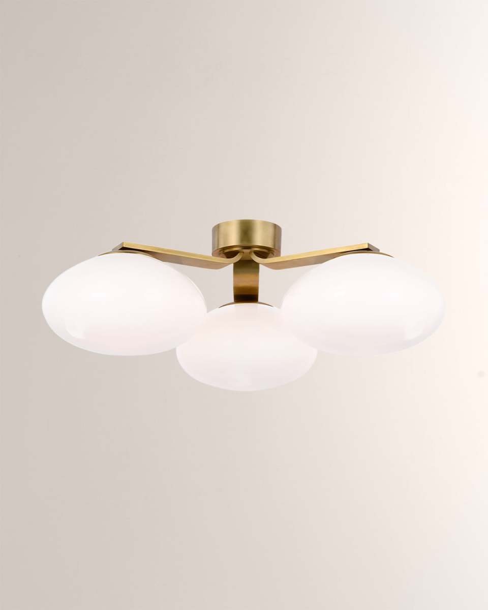Marisol XL 3-Light Triple Flush Mount by Chapman & Myers - 27"