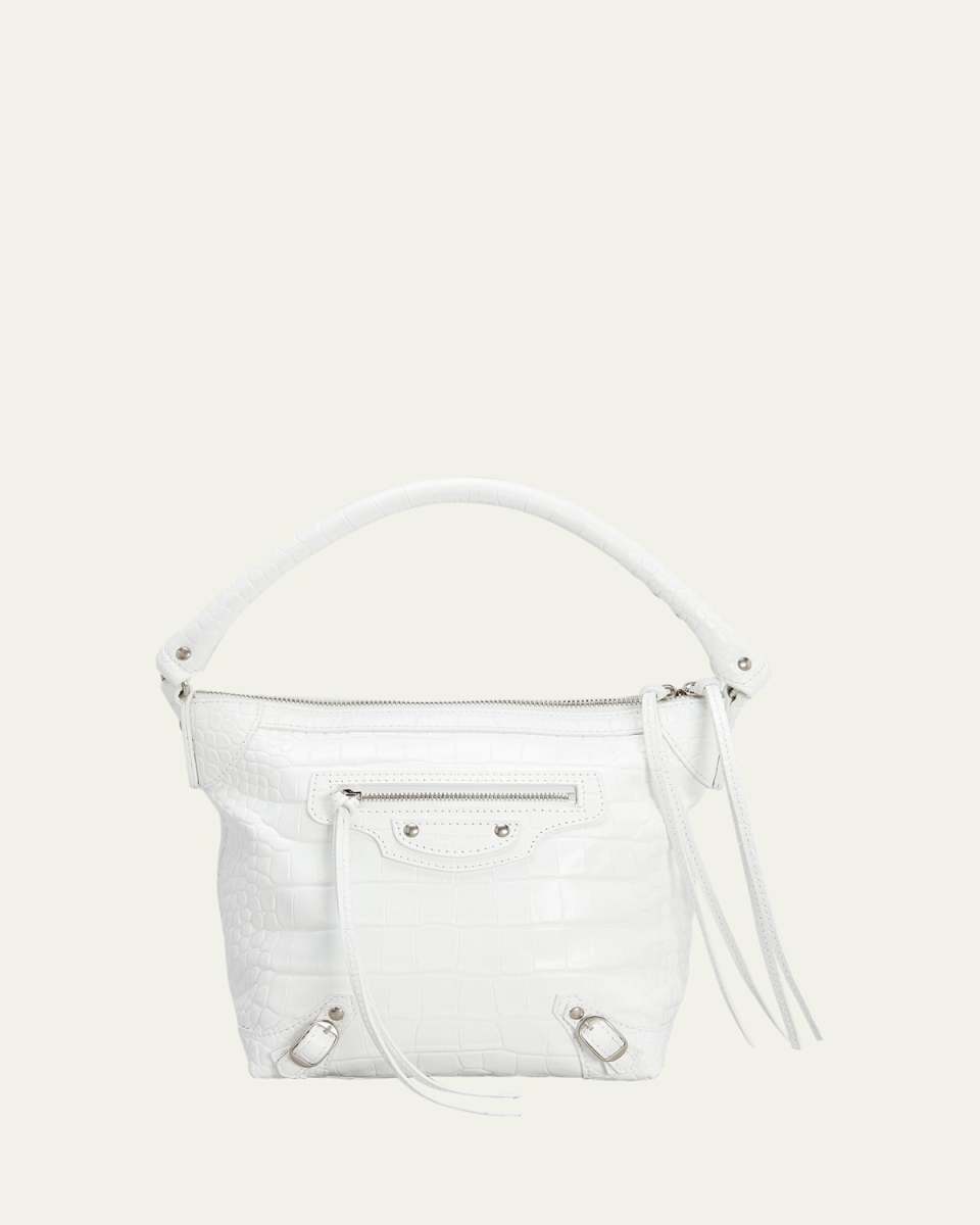 Neo Classic XS Croc-Embossed Hobo Bag
