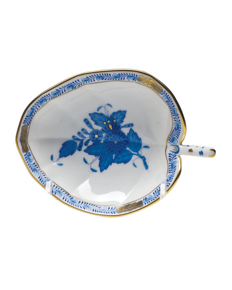 Chinese Bouquet Blue Leaf Tray
