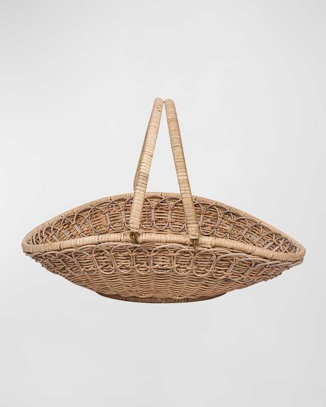 Provence Rattan Gathering Basket, 20"