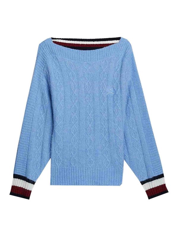 Tommy Hilfiger Pull Col Rond - Bleu