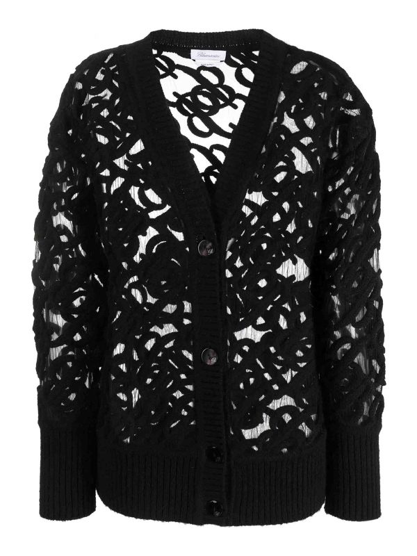 Blumarine Pull Col Bateau - Noir