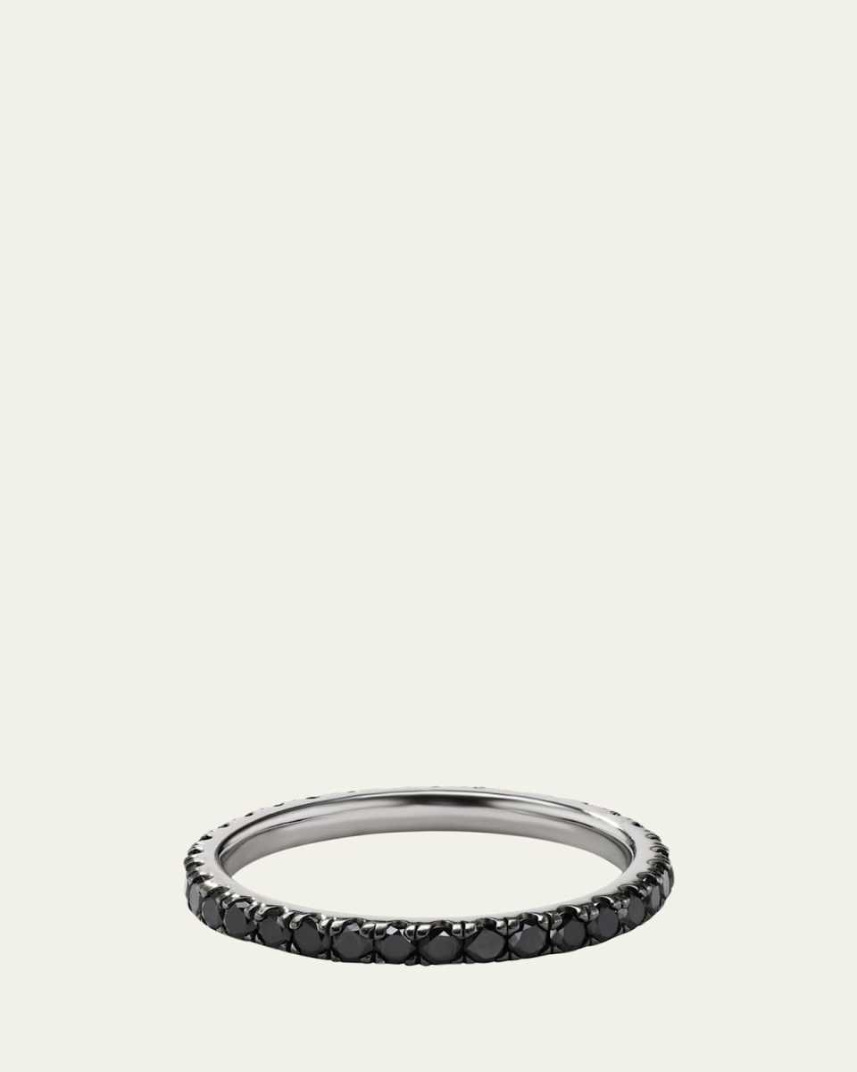 Platinum and Black Rhodium Diamond Nero Ring