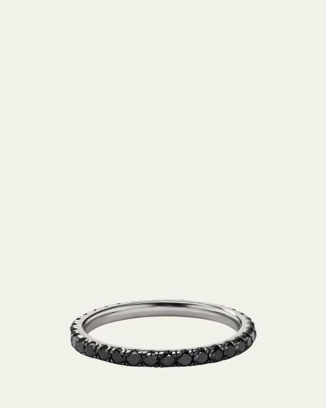 Platinum and Black Rhodium Diamond Nero Ring