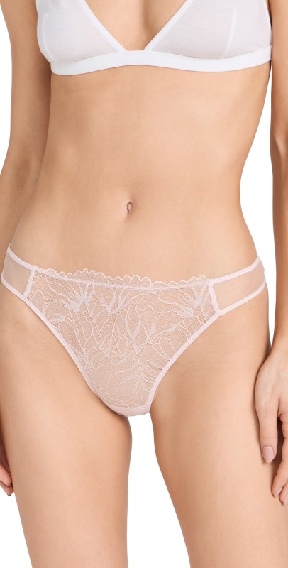 Calvin Klein Underwear Floral Lace Thong Nymphs Thigh