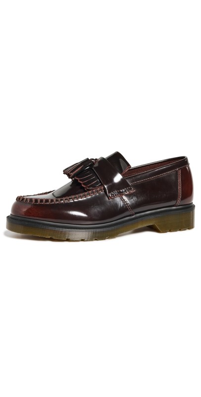 Dr. Martens Adrian Cherry Red Arcadia Loafers Red Arcadia