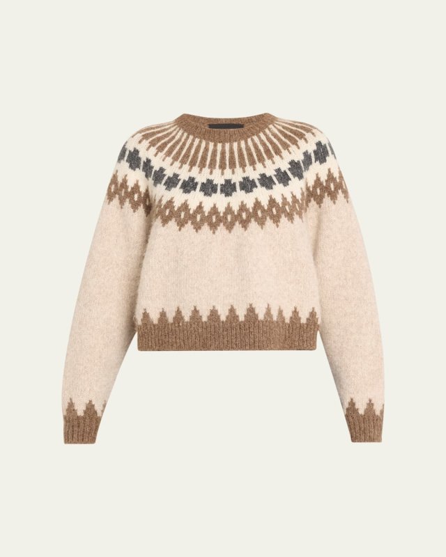 Alena Fairisle Knit Sweater