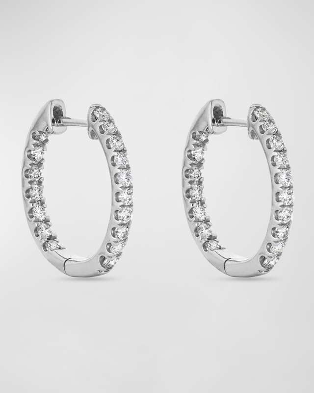 In and Out Diamond Hoop Earrings