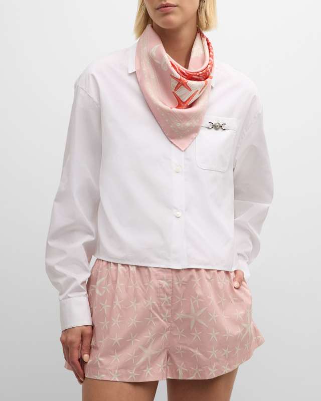 La Vacanza Silk Twill Square Scarf