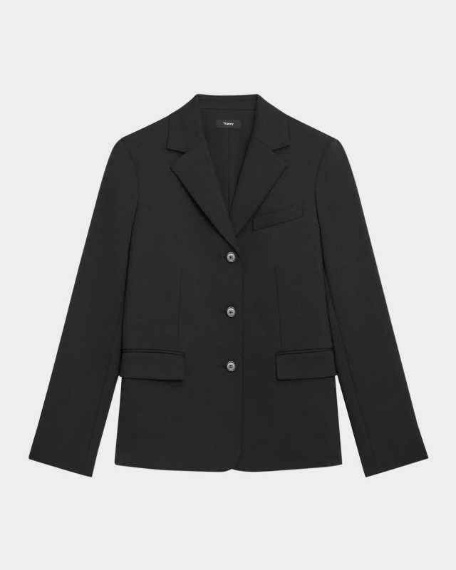 3-Button Stretch Tailored Jacket