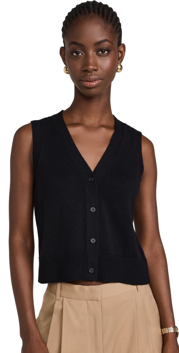 RAILS Annika Sweater Vest Jet Black