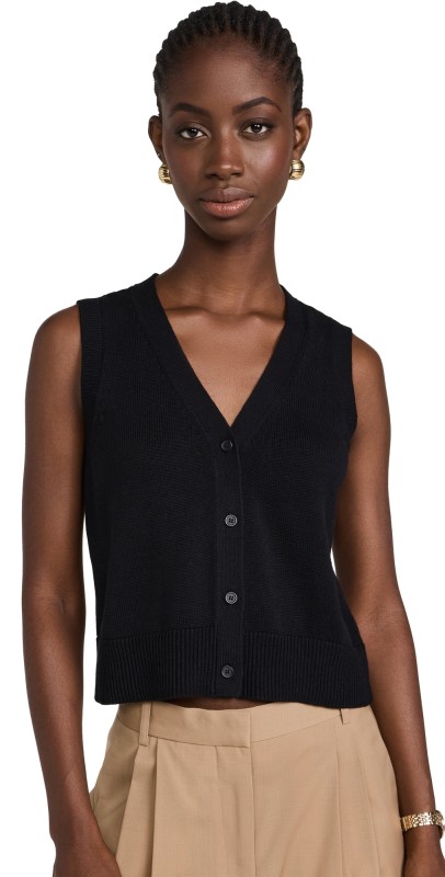 RAILS Annika Sweater Vest Jet Black