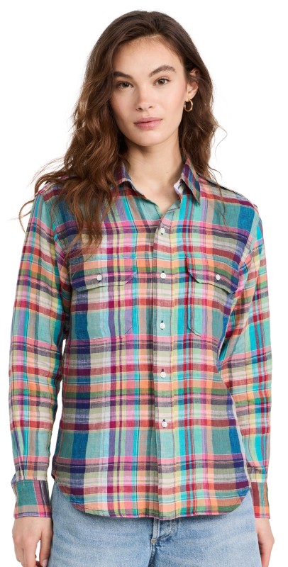 Polo Ralph Lauren Long Sleeve Button Down Multi Plaid
