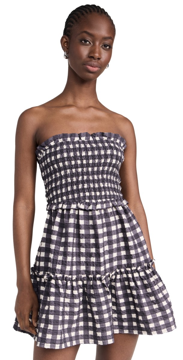 Sea Pucker Gingham Cover Up Multi