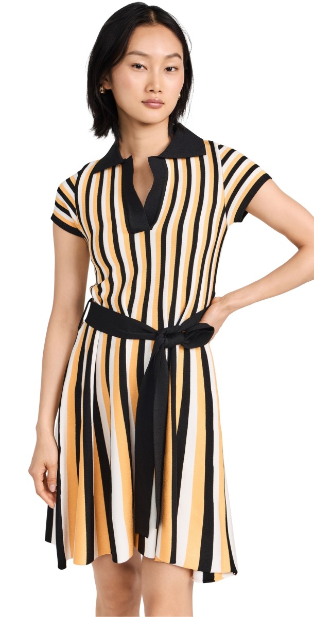 La Double J Plaza Mini Dress Multicolor