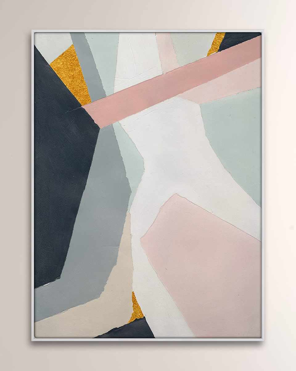 "Abstract Collage 4" Digital Art Print on Canvas by Elisso