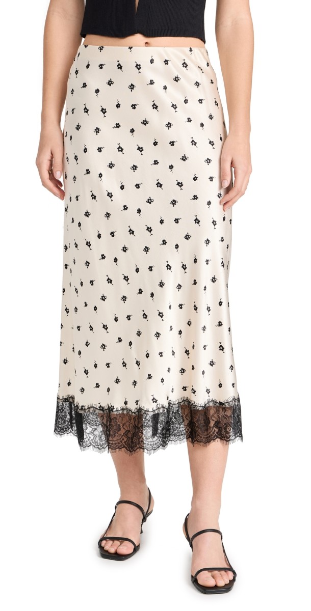 RAILS Ebony Skirt Champagne Floral