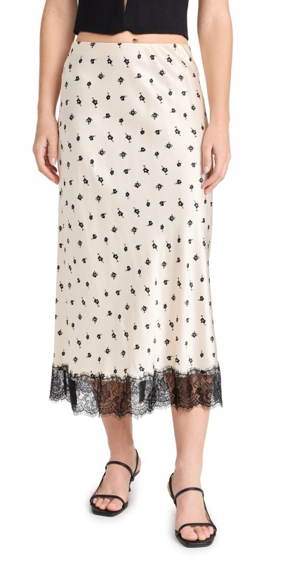 RAILS Ebony Skirt Champagne Floral