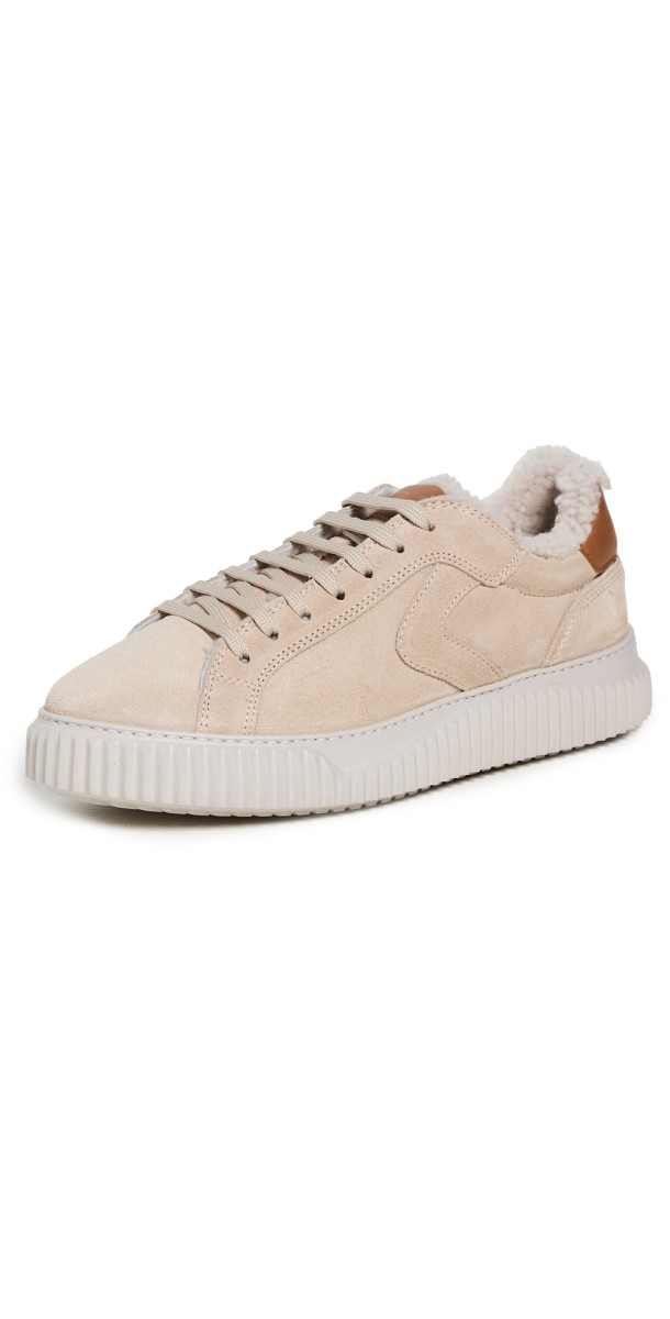 Voile Blanche Lipari Fur Sneakers Beige