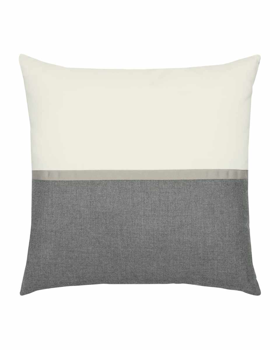 Mono Sunbrella Pillow, Smoke