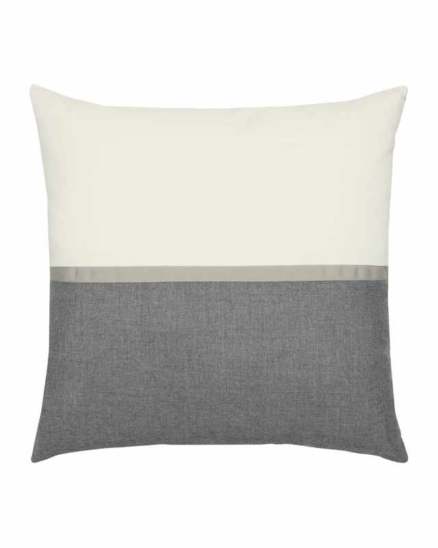 Mono Sunbrella Pillow, Smoke