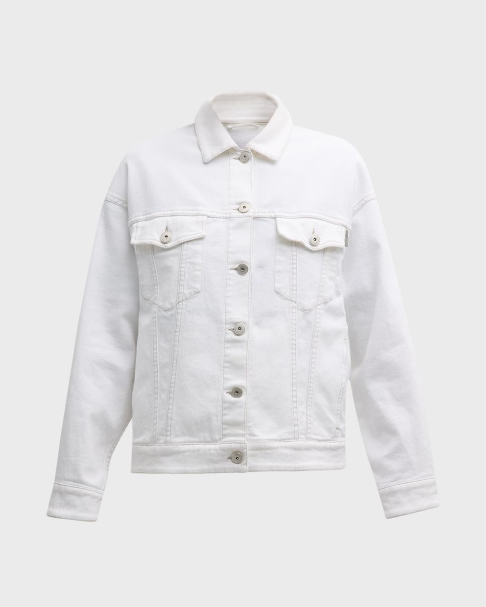 Monili-Tab Denim Trucker Jacket