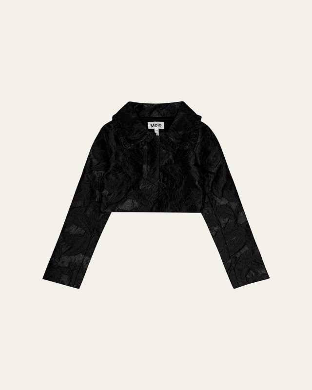 Girl's Helenka Lace Cropped Jacket, Size 4-7