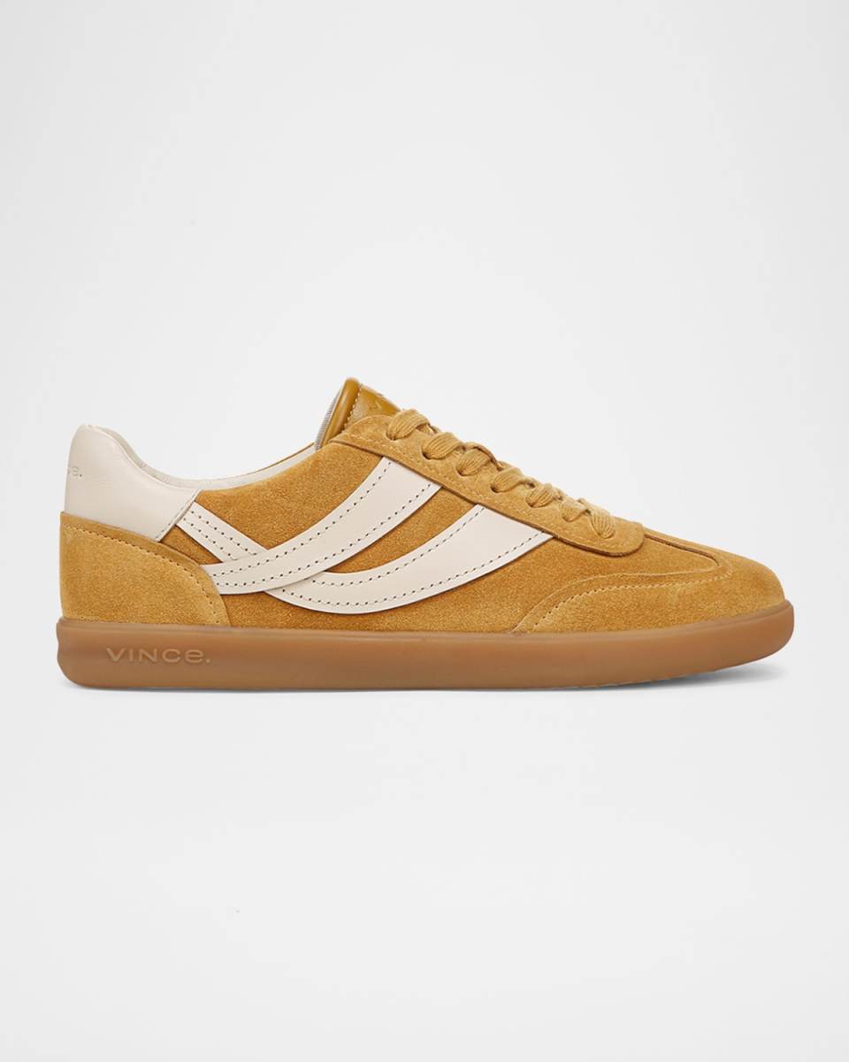 Oasis Mixed Leather Retro Sneakers