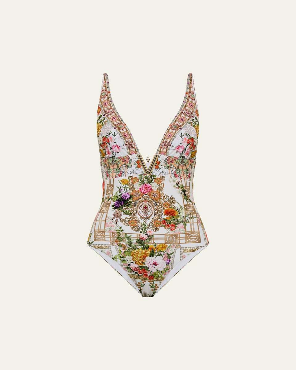 Egyptian Rose High Tri One-Piece Swimsuit