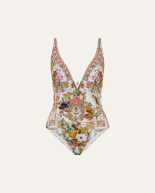 Egyptian Rose High Tri One-Piece Swimsuit