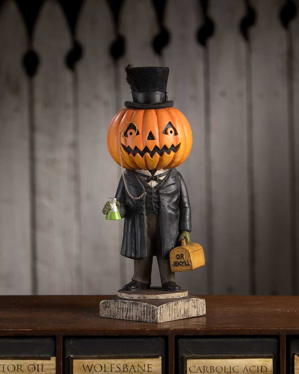 Jekyll Pumpkin Head Halloween Figurine