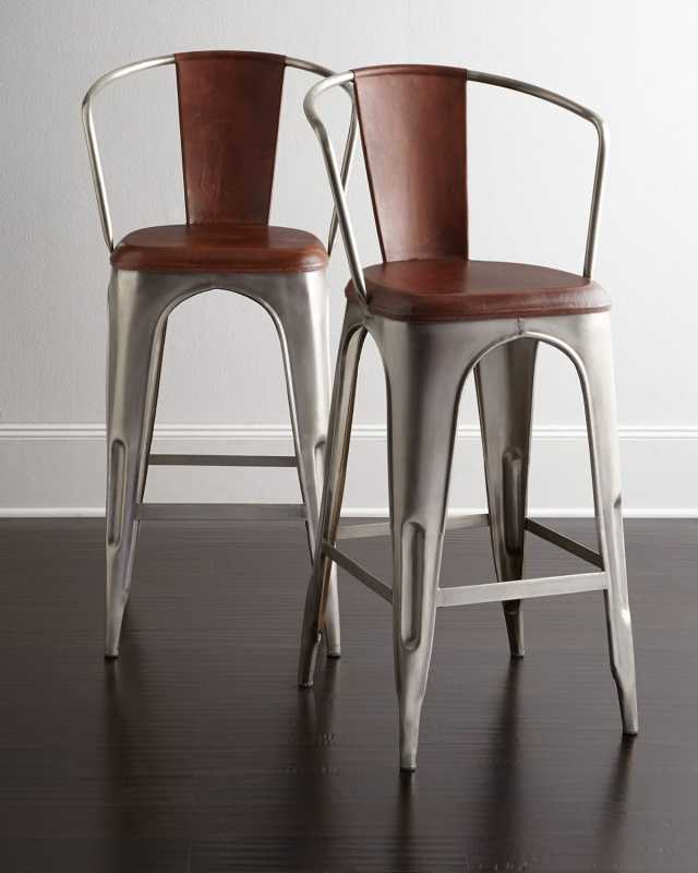 Sundance Leather Barstool, 30"