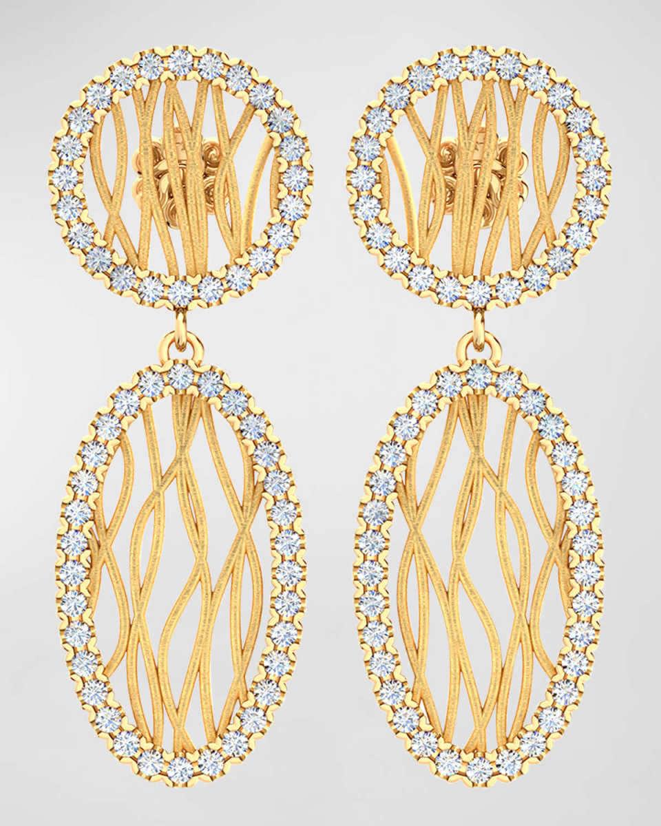 River Diamond Drop Earrings