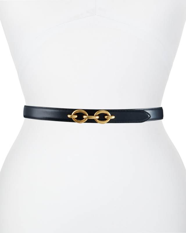 YSL Cintura Skinny Leather Belt