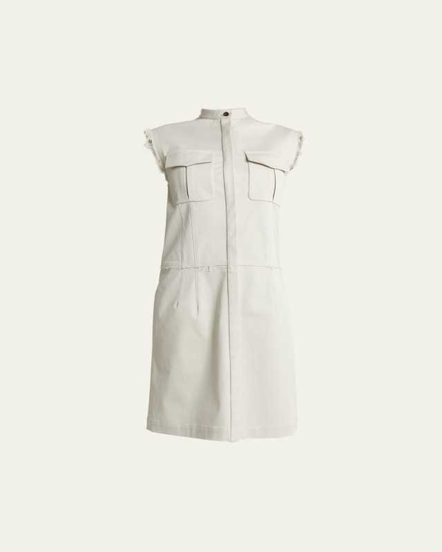 Erica Cotton Twill Suiting Mini Dress