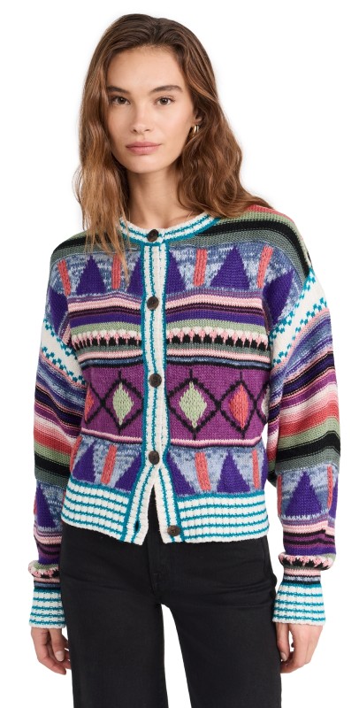 MOTHER The Soaring High Cardigan Flying Flags