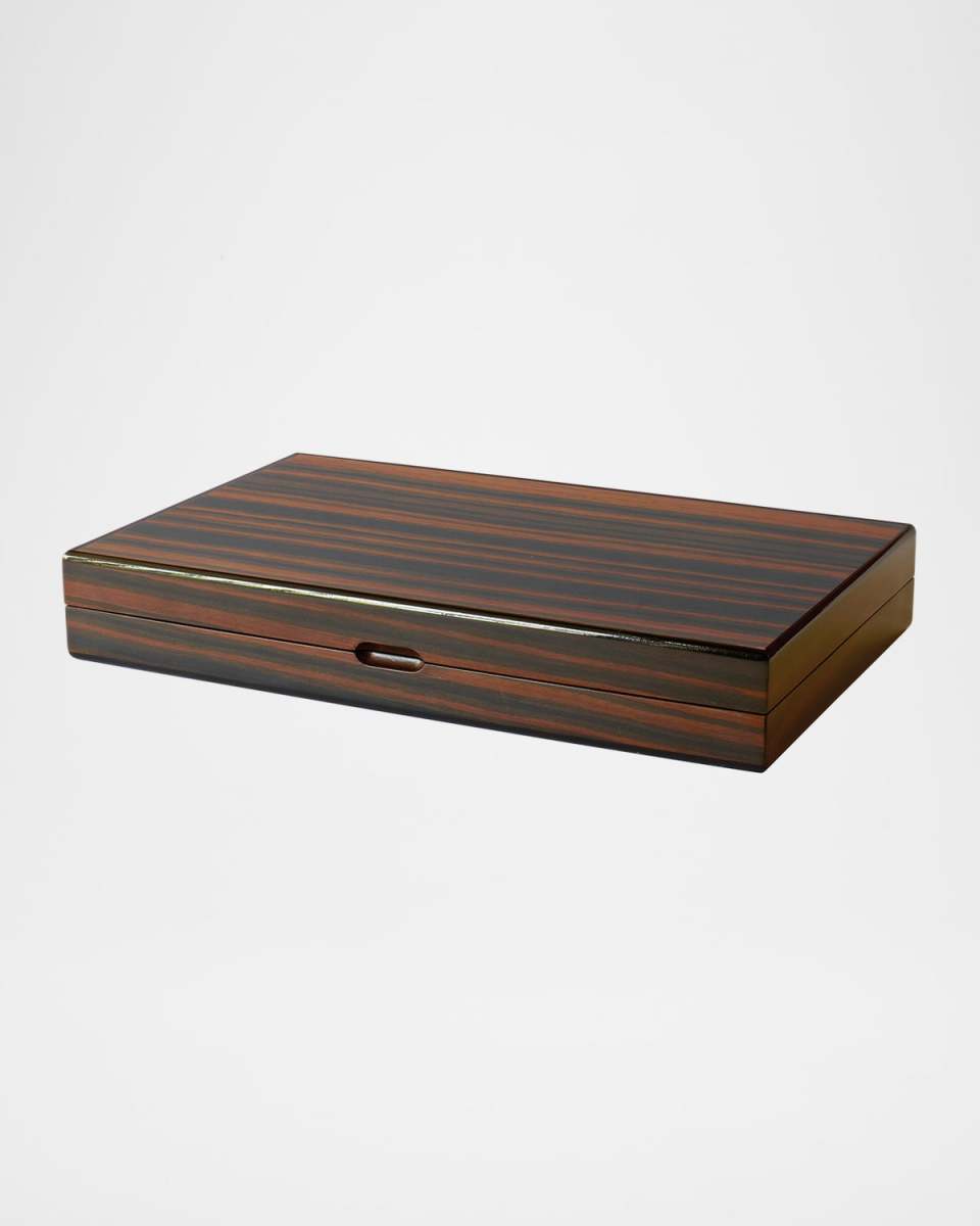 Polished Wood Backgammon Set